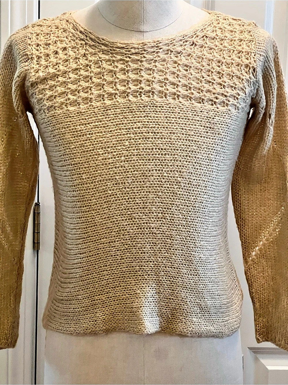 Christine Gerard Knit Crew Neck Sweater Size Small Like New